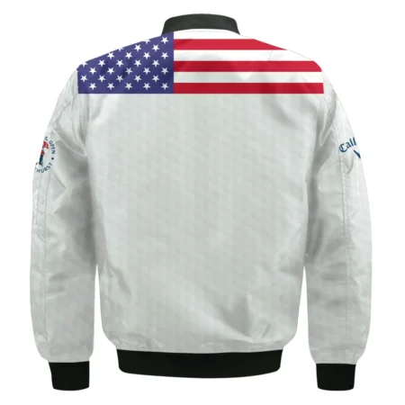 Callaway 124th U.S. Open Pinehurst Bomber Jacket USA Flag Golf Pattern All Over Print Bomber Jacket