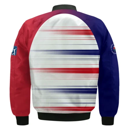 Sport Callaway 124th U.S. Open Pinehurst Bomber Jacket Straight Lines Blue Red Bomber Jacket