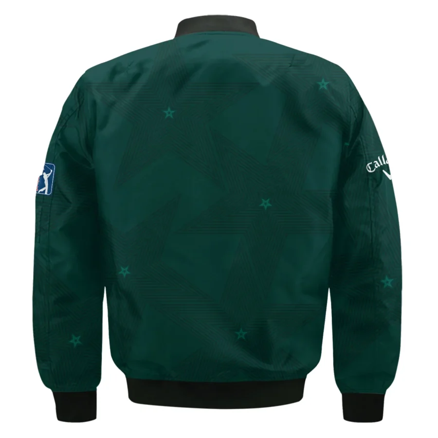 Golf Masters Tournament Callaway Bomber Jacket Stars Dark Green Golf Sports All Over Print Bomber Jacket