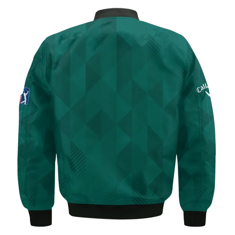 Masters Tournament Golf Callaway Bomber Jacket Triangle Abstract Green Golf Sports All Over Print Bomber Jacket