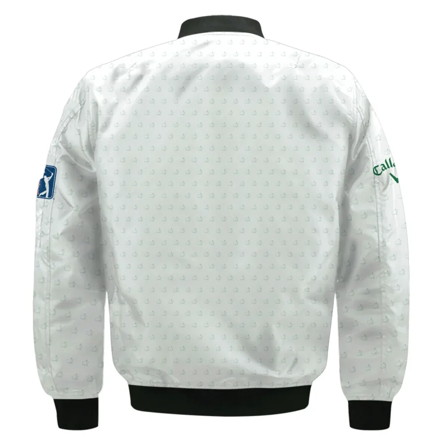 Masters Tournament Golf Callaway Bomber Jacket Logo Pattern White Green Golf Sports All Over Print Bomber Jacket