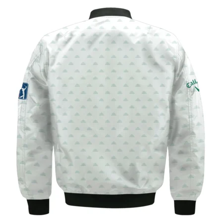 Golf Masters Tournament Callaway Bomber Jacket Cup Pattern White Green Golf Sports All Over Print Bomber Jacket