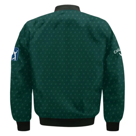 Golf Masters Tournament Callaway Bomber Jacket Logo Pattern Gold Green Golf Sports All Over Print Bomber Jacket