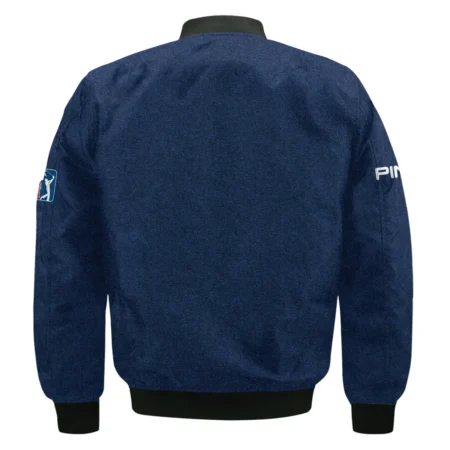 Special Version 2024 PGA Championship Valhalla Ping Bomber Jacket Blue Paperboard Texture Bomber Jacket