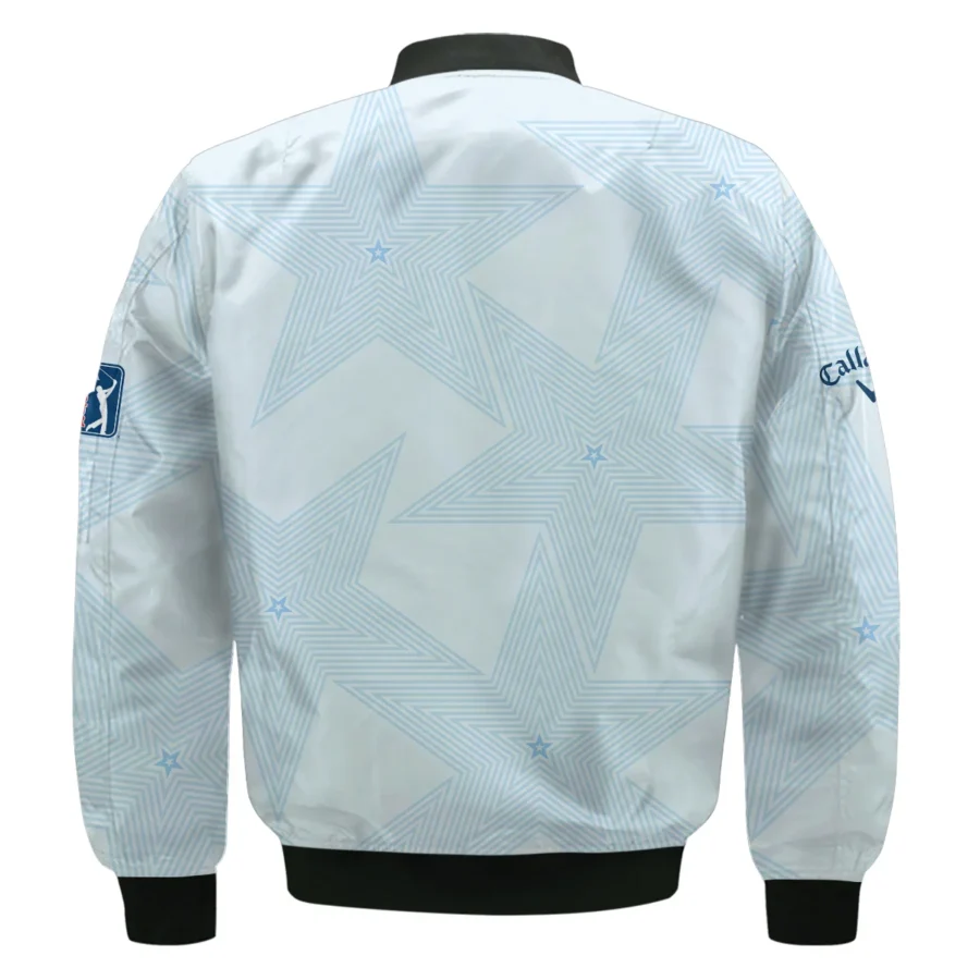 Golf 124th U.S. Open Pinehurst Callaway Bomber Jacket Stars Light Blue Golf Sports All Over Print Bomber Jacket