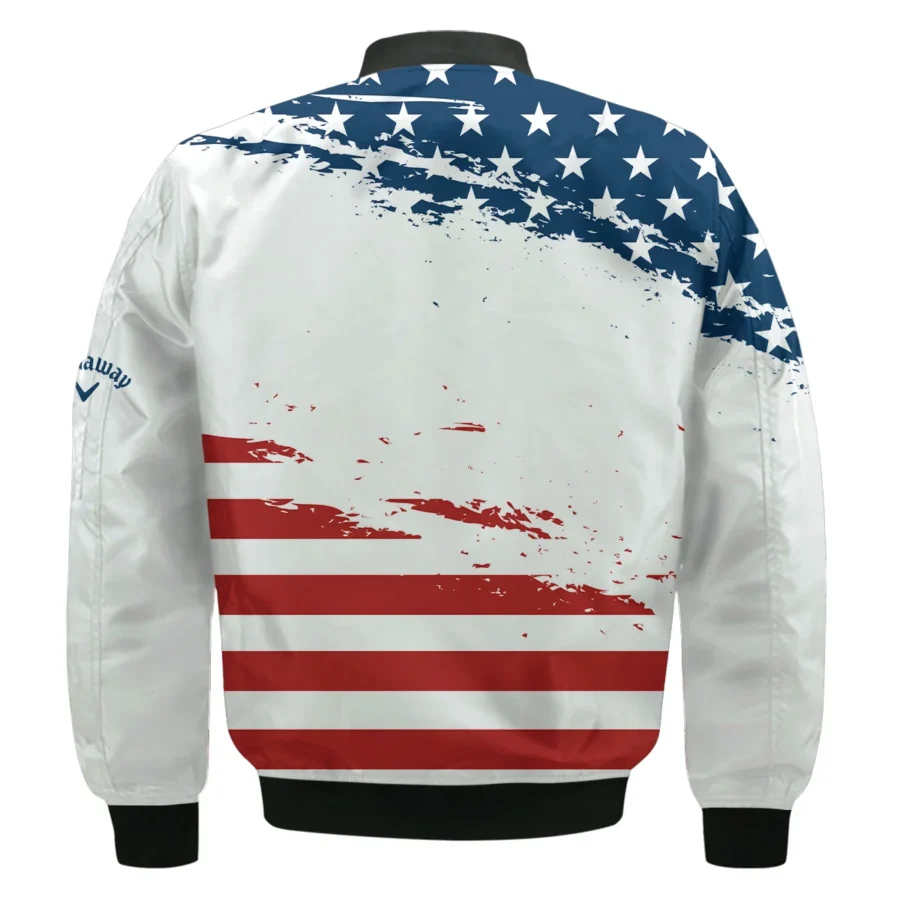 124th U.S. Open Pinehurst Special Version Callaway Bomber Jacket Blue Red White Color Bomber Jacket