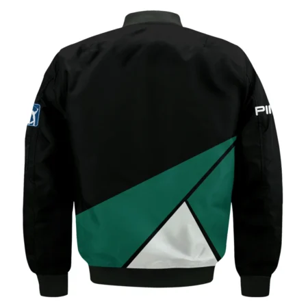 Golf Masters Tournament Ping Bomber Jacket Black And Green Golf Sports All Over Print Bomber Jacket