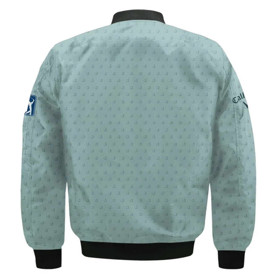 Golf Pattern Masters Tournament Callaway Bomber Jacket Cyan Pattern All Over Print Bomber Jacket