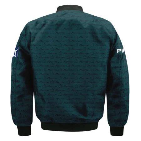 Pattern Dark Green Masters Tournament Ping Bomber Jacket Color Green Bomber Jacket