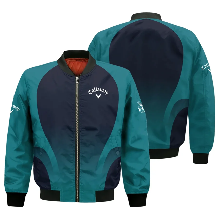 2024 PGA Championship Callaway Golf Bomber Jacket Dark Cyan Very Dark Blue Gradient Golf Sports All Over Print Bomber Jacket