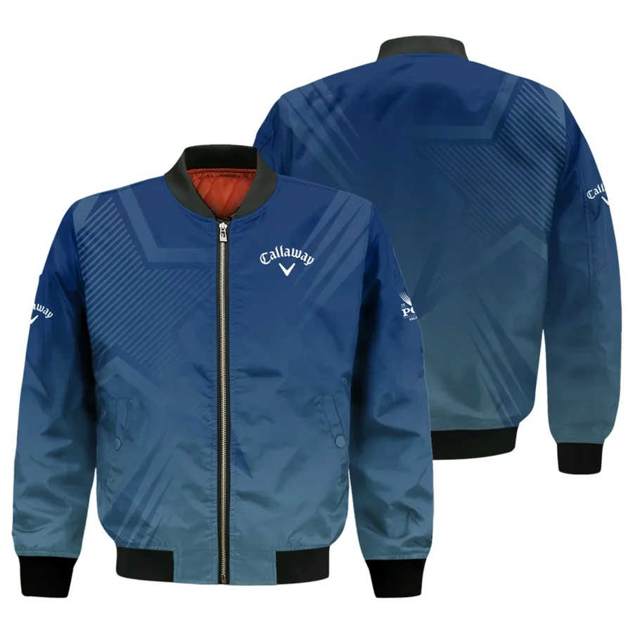 2024 PGA Championship Valhalla Golf Sport Callaway Bomber Jacket Star Blue Gradient Straight Pattern Bomber Jacket