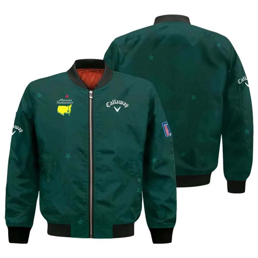 Golf Masters Tournament Callaway Bomber Jacket Stars Dark Green Golf Sports All Over Print Bomber Jacket