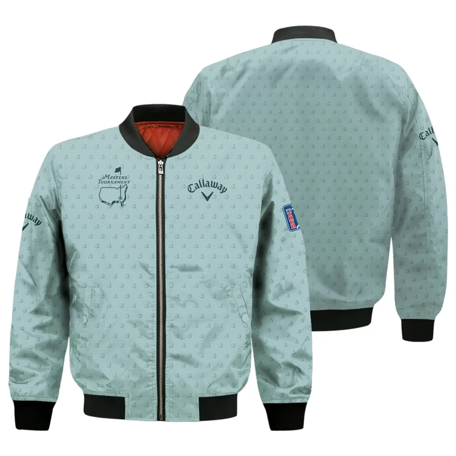 Golf Pattern Masters Tournament Callaway Bomber Jacket Cyan Pattern All Over Print Bomber Jacket