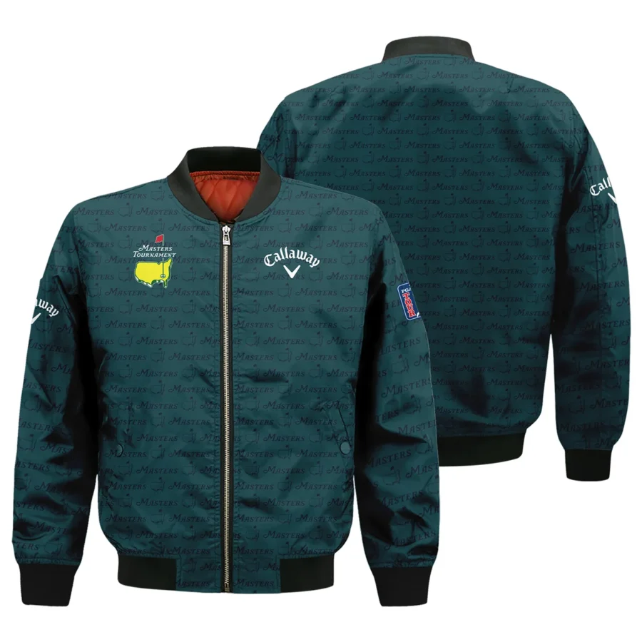 Pattern Dark Green Masters Tournament Callaway Bomber Jacket Color Green Bomber Jacket