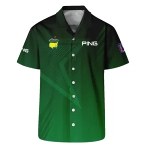 Ping Masters Tournament Bomber Jacket Dark Green Gradient Star Pattern Golf Sports Bomber Jacket