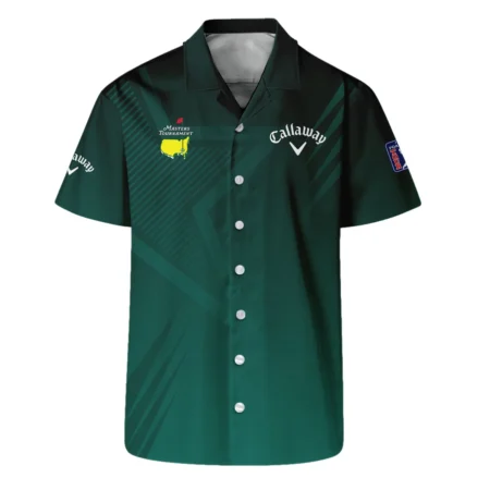 Sports Callaway Masters Tournament Hawaiian Shirt Star Pattern Dark Green Gradient Golf Oversized Hawaiian Shirt