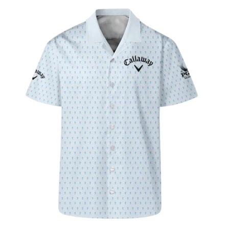 2024 PGA Championship Callaway Golf Hawaiian Shirt Light Blue Pastel Golf Cup Pattern All Over Print Oversized Hawaiian Shirt