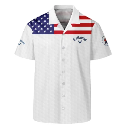 Callaway 124th U.S. Open Pinehurst Hawaiian Shirt USA Flag Golf Pattern All Over Print Oversized Hawaiian Shirt