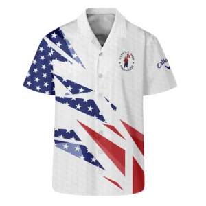 124th U.S. Open Pinehurst Ping Polo Shirt Golf Pattern White USA Flag All Over Print Polo Shirt For Men