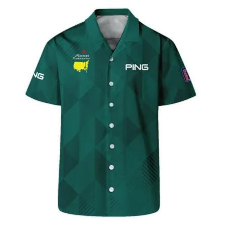 Masters Tournament Golf Sport Ping Polo Shirt Sports Triangle Abstract Green Polo Shirt For Men