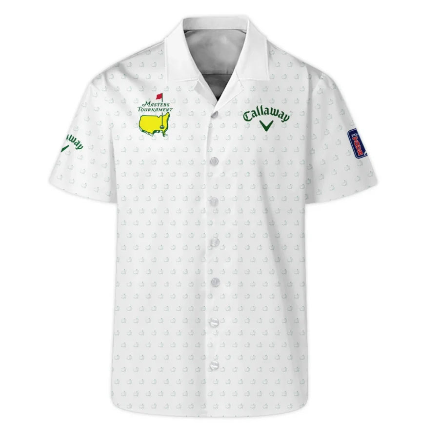 Masters Tournament Golf Callaway Hawaiian Shirt Logo Pattern White Green Golf Sports All Over Print Oversized Hawaiian Shirt