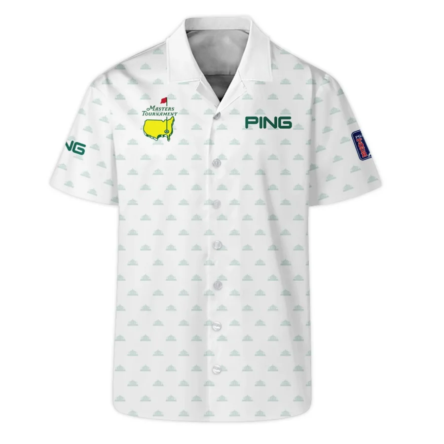 Golf Masters Tournament Ping Hawaiian Shirt Cup Pattern White Green Golf Sports All Over Print Oversized Hawaiian Shirt