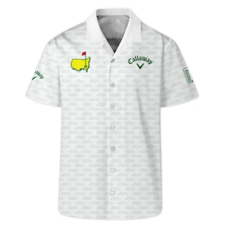 Masters Tournament Golf Callaway Polo Shirt Logo Text Pattern White Green Golf Sports All Over Print Polo Shirt For Men