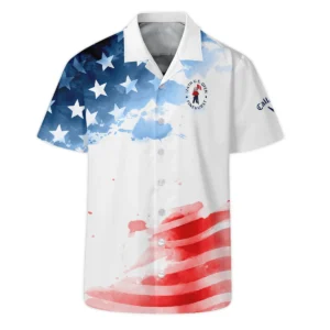 Golf 124th U.S. Open Pinehurst Callaway Bomber Jacket US Flag Watercolor Golf Sports All Over Print Bomber Jacket