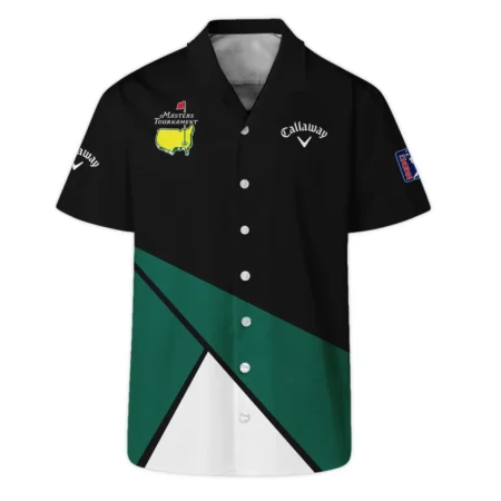 Golf Masters Tournament Callaway Polo Shirt Black And Green Golf Sports All Over Print Polo Shirt For Men