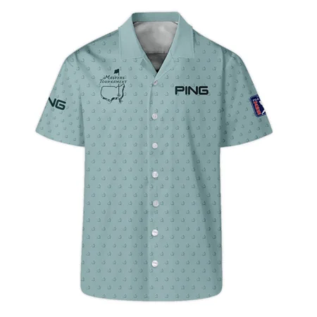 Golf Pattern Masters Tournament Ping Hawaiian Shirt Cyan Pattern All Over Print Oversized Hawaiian Shirt