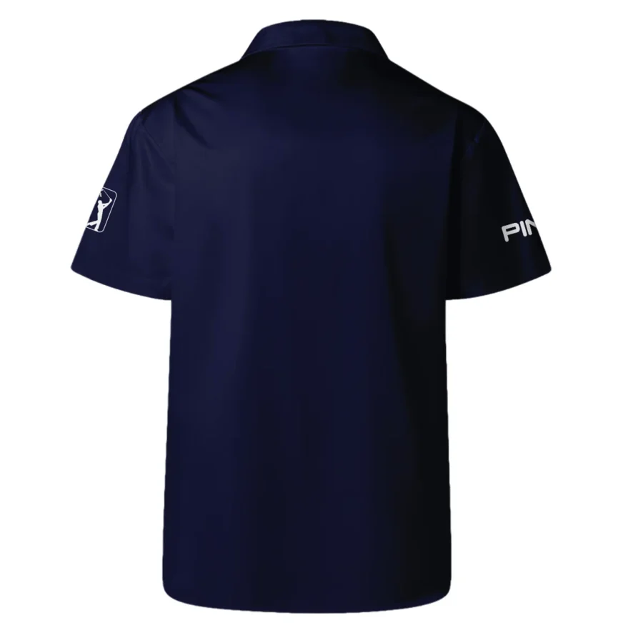 Ping 2024 PGA Championship Golf Hawaiian Shirt Sports Dark Blue White All Over Print Oversized Hawaiian Shirt