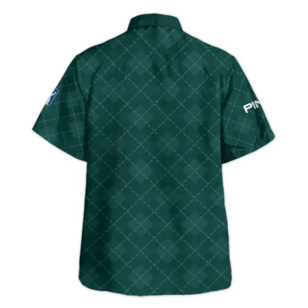 Golf Geometric Pattern Green Masters Tournament Ping Hawaiian Shirt Style Classic Oversized Hawaiian Shirt