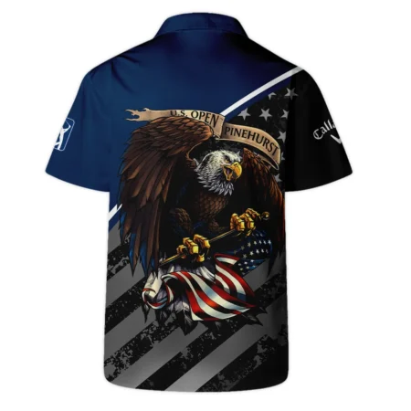 Special Version 124th U.S. Open Pinehurst Callaway Hawaiian Shirt Color Blue Eagle USA  Oversized Hawaiian Shirt