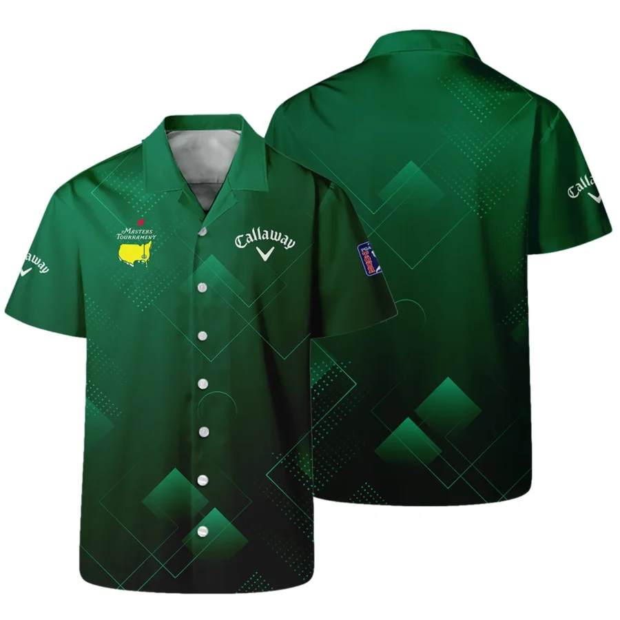 Masters Tournament Callaway Hawaiian Shirt Golf Sports Green Abstract Geometric Oversized Hawaiian Shirt