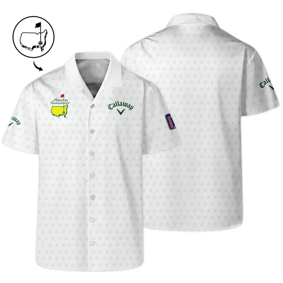 Masters Tournament Golf Callaway Hawaiian Shirt Logo Pattern White Green Golf Sports All Over Print Oversized Hawaiian Shirt