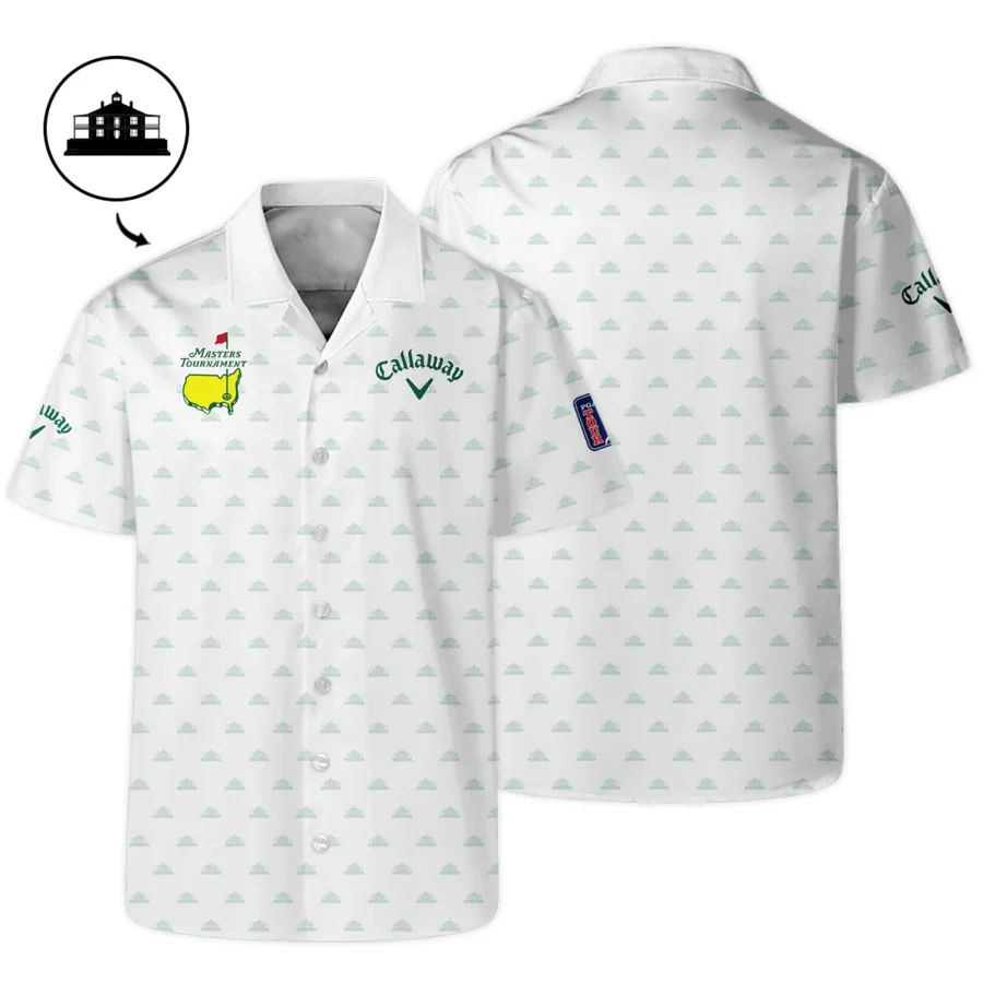 Golf Masters Tournament Callaway Hawaiian Shirt Cup Pattern White Green Golf Sports All Over Print Oversized Hawaiian Shirt