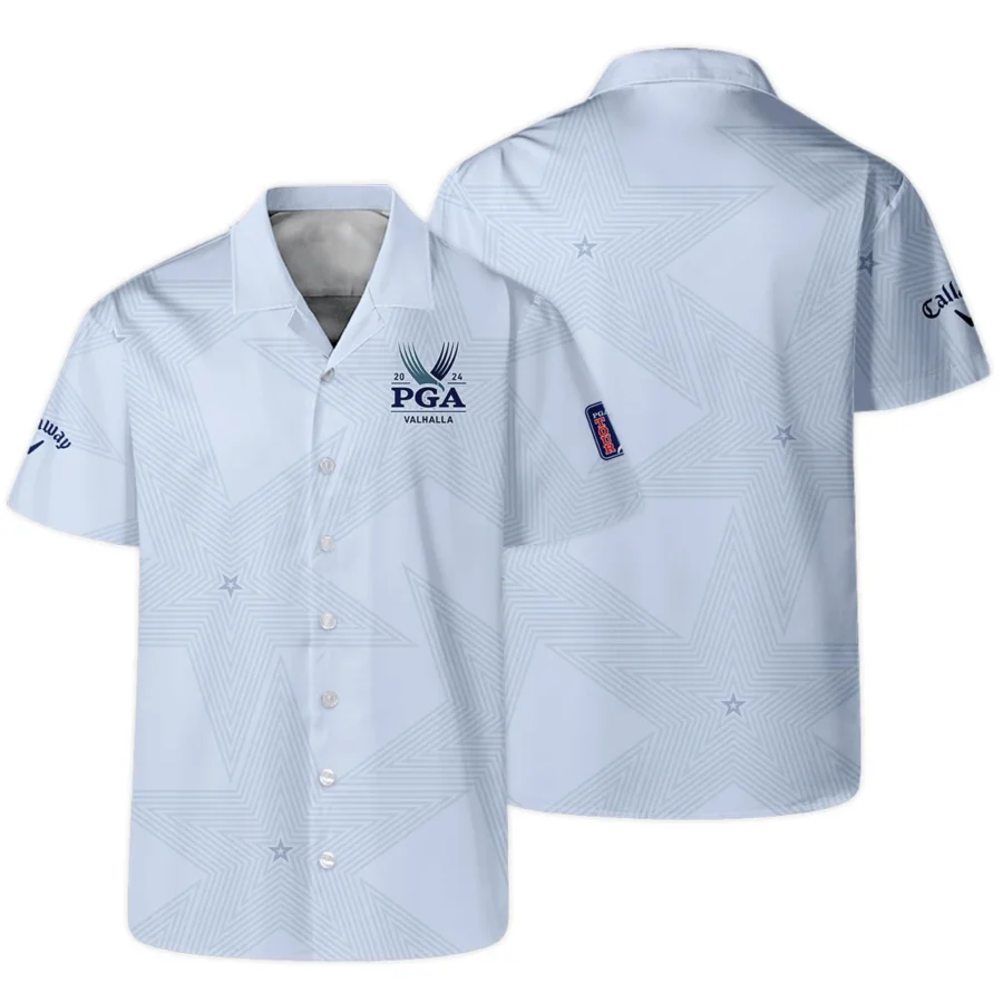 2024 PGA Championship Valhalla Golf Callaway Hawaiian Shirt Stars Lavender Mist Golf Sports All Over Print Oversized Hawaiian Shirt