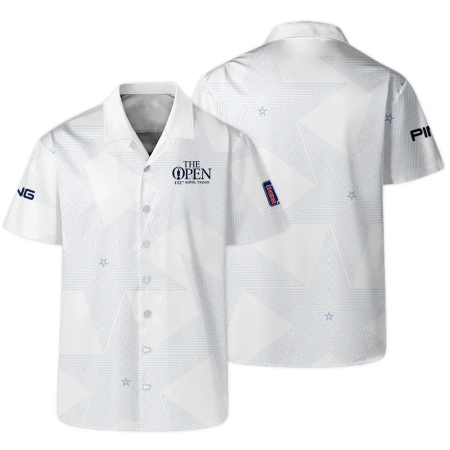 152nd The Open Championship Golf Ping Hawaiian Shirt Stars White Navy Golf Sports All Over Print Oversized Hawaiian Shirt