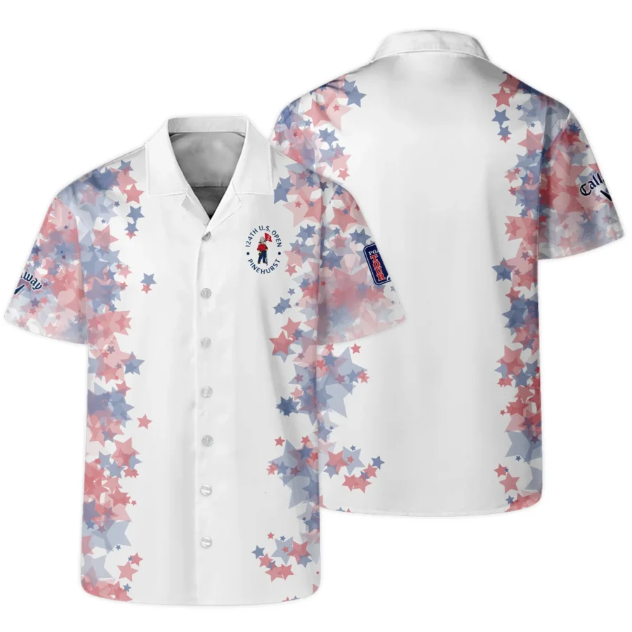 Special Version 124th U.S. Open Pinehurst Callaway Hawaiian Shirt Coloured Stars Oversized Hawaiian Shirt