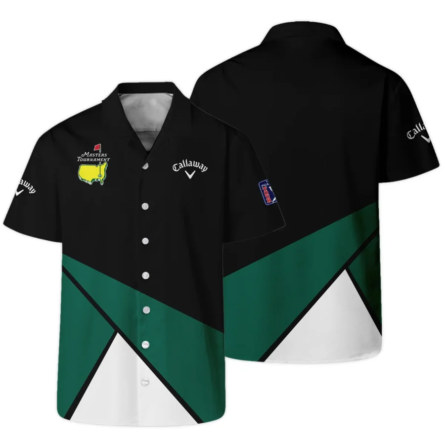 Golf Masters Tournament Callaway Hawaiian Shirt Black And Green Golf Sports All Over Print Oversized Hawaiian Shirt