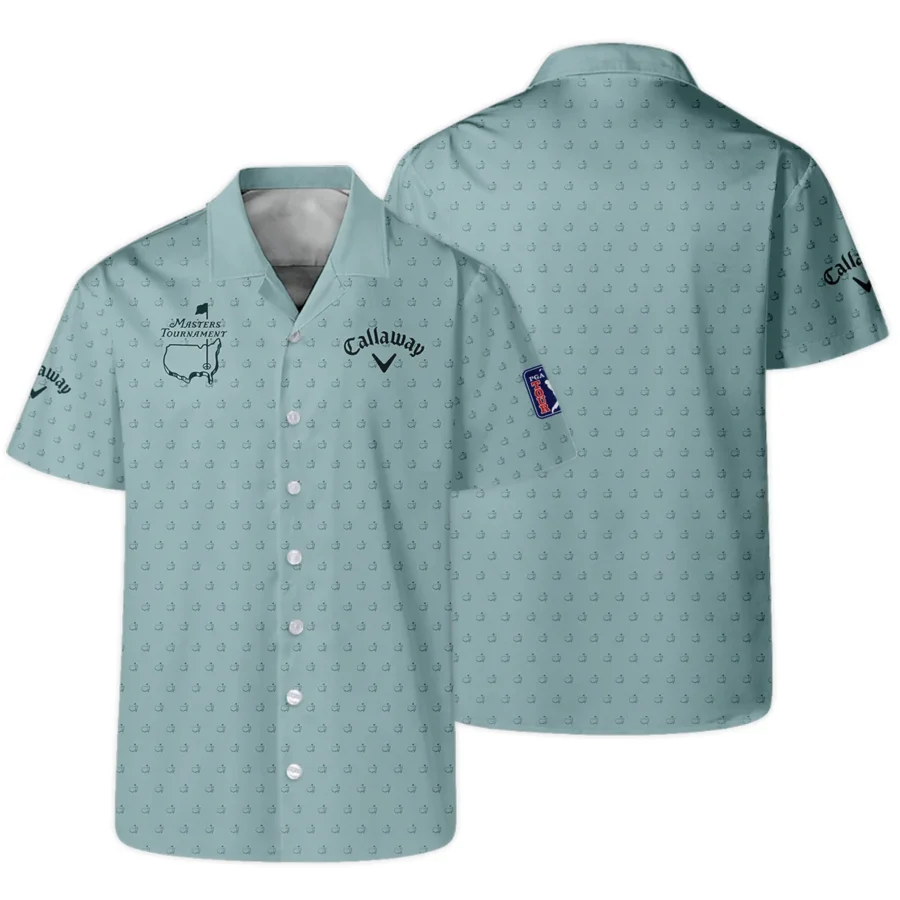 Golf Pattern Masters Tournament Callaway Hawaiian Shirt Cyan Pattern All Over Print Oversized Hawaiian Shirt