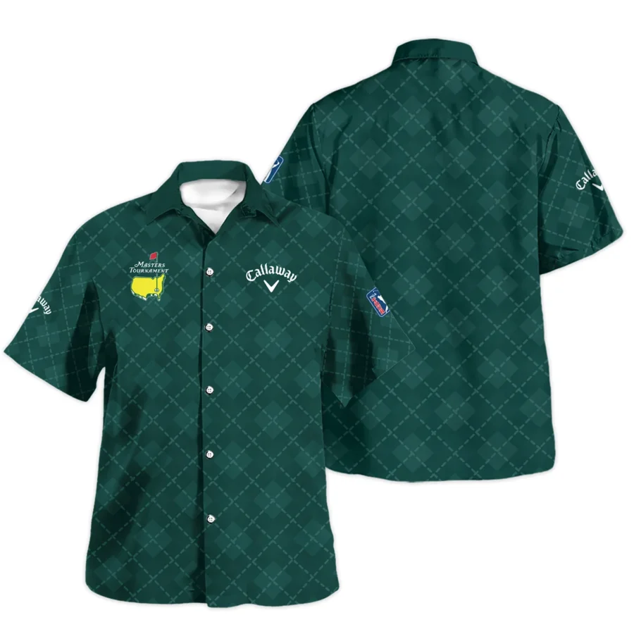 Golf Geometric Pattern Green Masters Tournament Callaway Hawaiian Shirt Style Classic Oversized Hawaiian Shirt