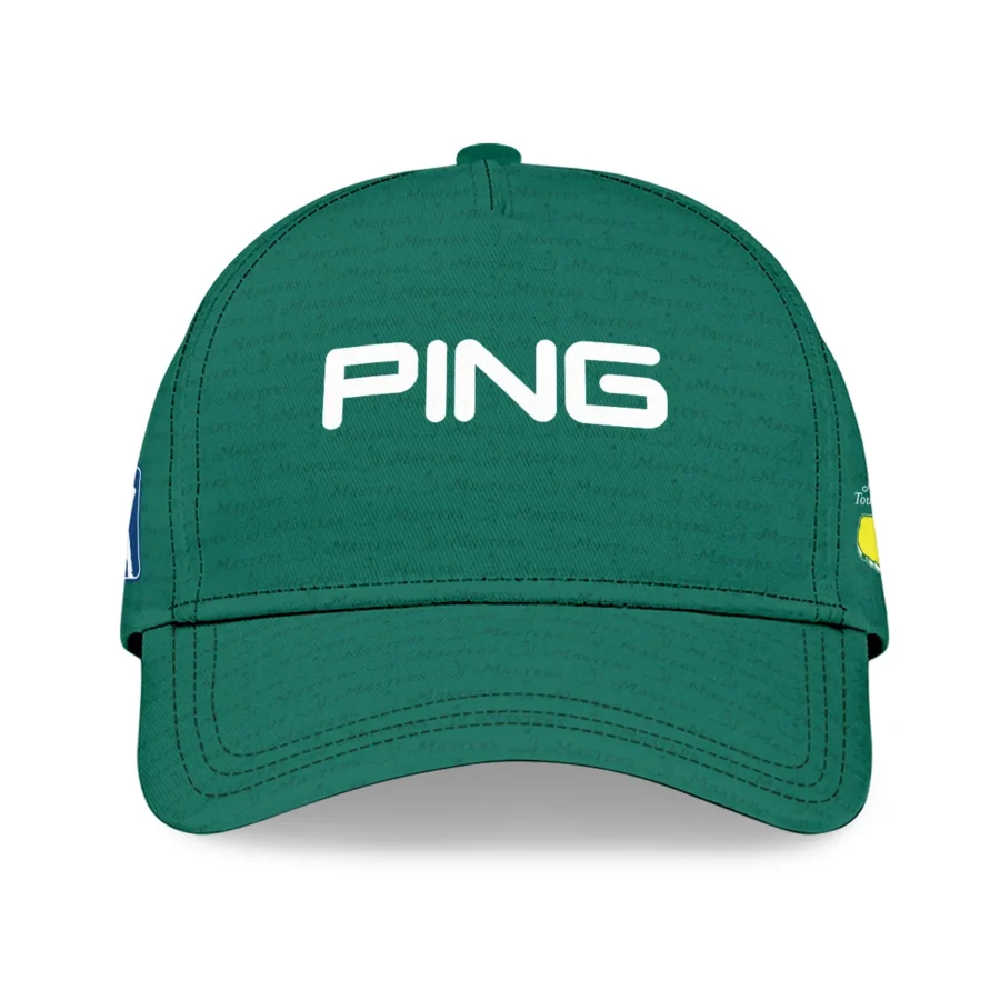 Golf Pattern Green Ping Masters Tournament Style Classic Golf All over Print Cap