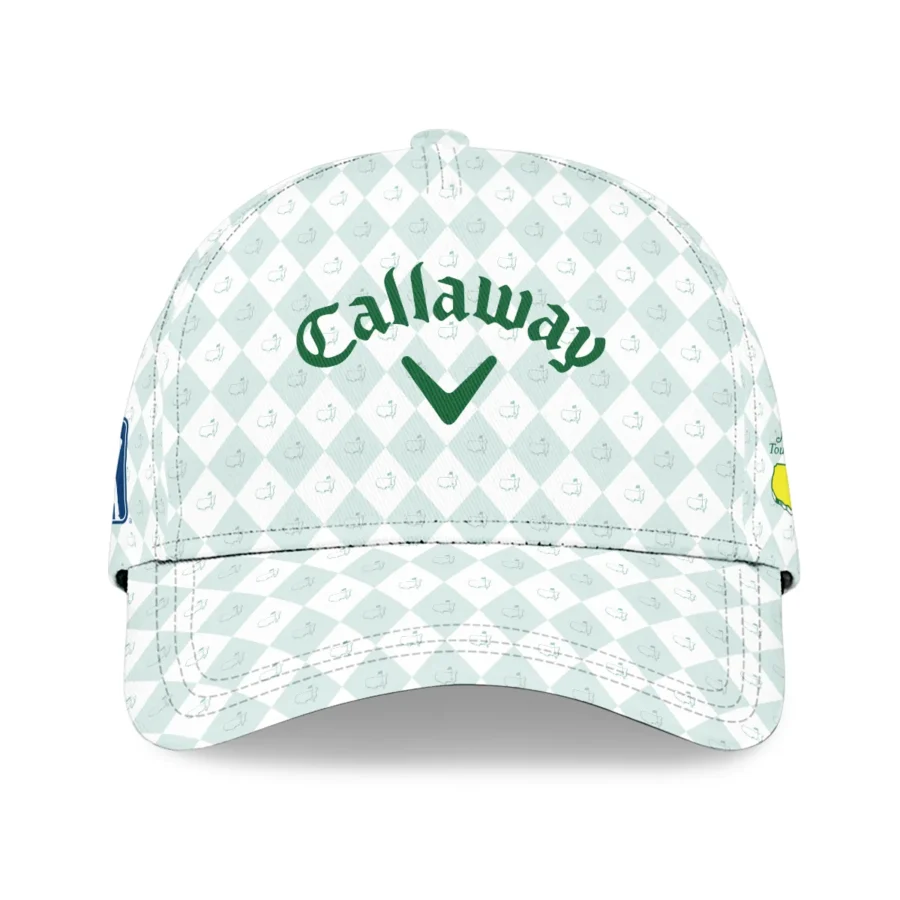 Golf Pattern White Green Callaway Masters Tournament Style Classic Golf All over Print Cap