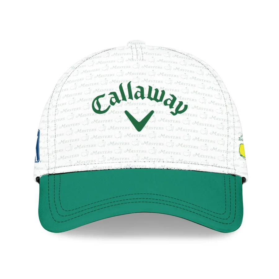 Golf Pattern White Mix Green Callaway Masters Tournament Style Classic Golf All over Print Cap