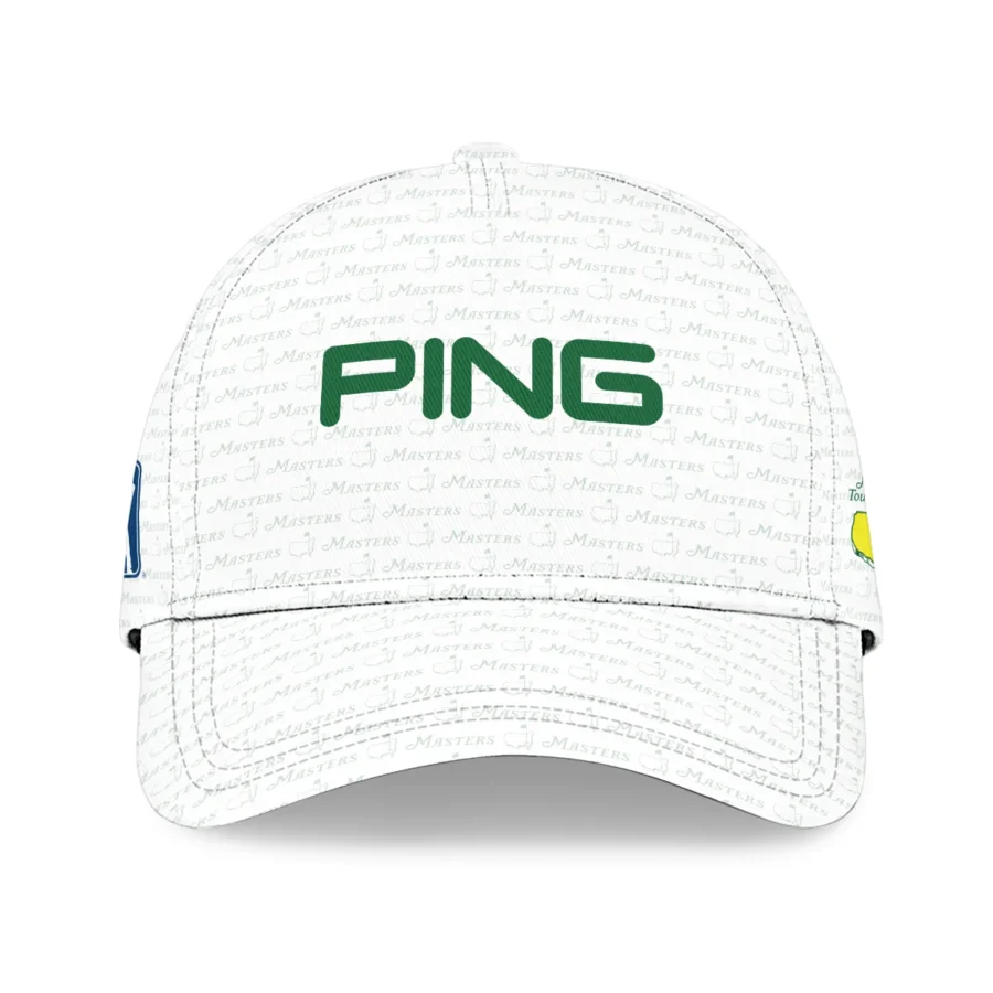 Golf Pattern White Mix Green V2 Ping Masters Tournament Style Classic Golf All over Print Cap