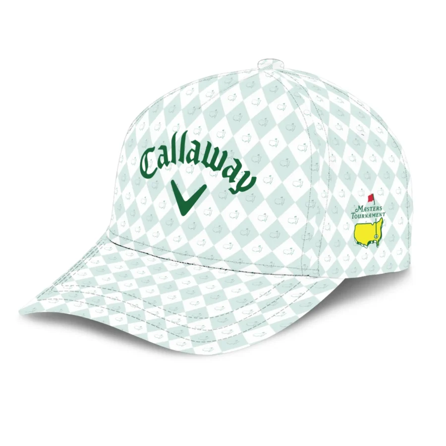 Golf Pattern White Green Callaway Masters Tournament Style Classic Golf All over Print Cap