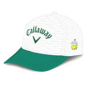 Golf Pattern White Green Ping Masters Tournament Style Classic Golf All over Print Cap