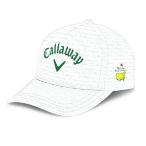 Golf Pattern White Mix Green Ping Masters Tournament Style Classic Golf All over Print Cap