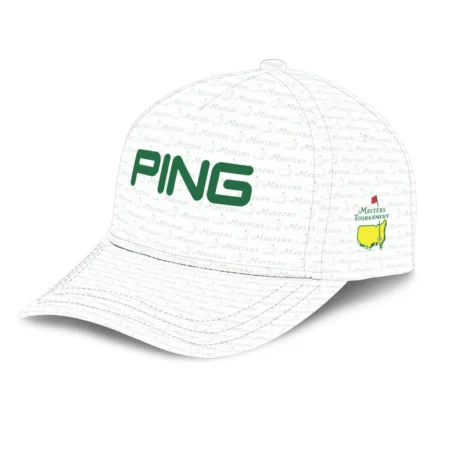 Golf Pattern White Mix Green V2 Ping Masters Tournament Style Classic Golf All over Print Cap